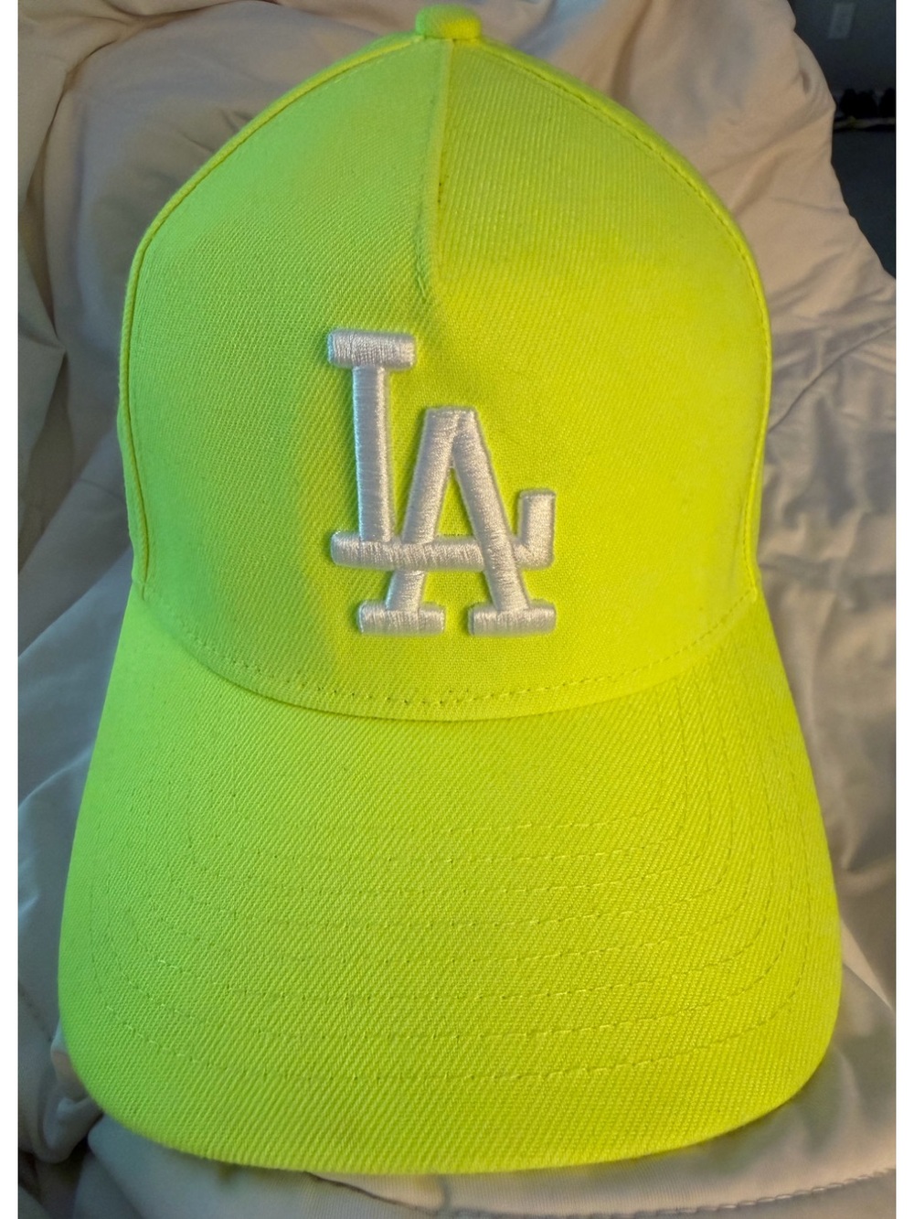 New Era 9FORTY LA Dodgers Neon Yellow Hat